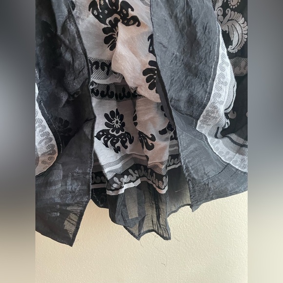 Laps Women Dress Black Gray Sleeveless S-M - Picture 3 of 9